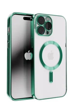 Coverzs Coque MagSafe avec cache de caméra iPhone 14 Pro (vert) Prix Réduit
