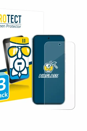 3 Pièces BROTECT AirGlass Protection d'écran en verre pour Google Pixel 9 Pro XL Must-Have
