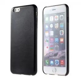 Coque Simili-cuir iPhone 6 Plus / 6S Plus Noir Usine Directe