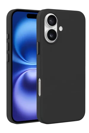 Prix Promo Coverzs Coque MagSafe en cuir de luxe iPhone 16 (noir)