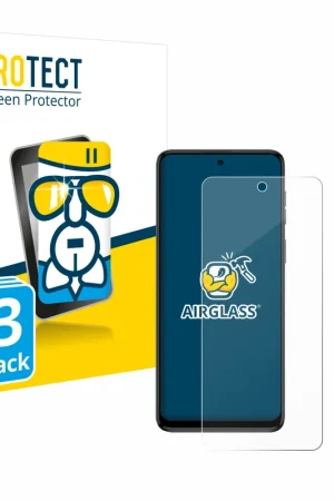 3 Pièces BROTECT AirGlass Protection d'écran en verre pour Motorola Moto G54 Usine Directe