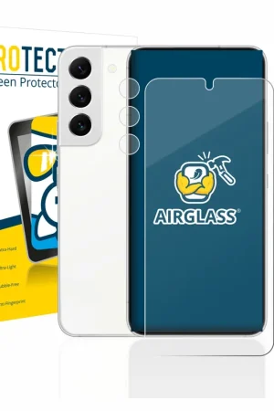 Acheter En Ligne BROTECT AirGlass Protection d'écran en verre pour Samsung Galaxy S22 5G (Avant+Caméra)