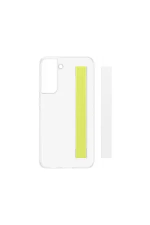 Commander Vite Coque Samsung Galaxy S21FE Grip Lanière Transparente Blanc