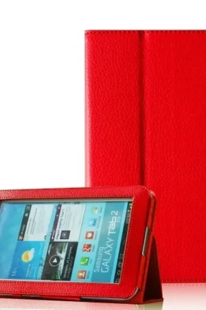 Prix Cassé Etui Classique Rouge pour Galaxy Tab 2 7"