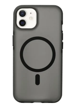 Achat Immédiat Coverzs Coque MagSafe en silicone lisse iPhone 12 (noir)