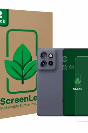 2 Pièces ScreenLeaf Clear Protection d'écran durable pour Motorola Edge 50 Neo (Avant+Caméra) Offre Exclusive
