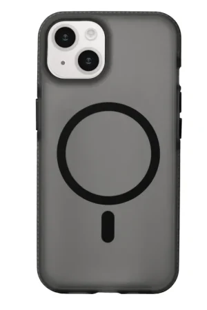 Coverzs Coque MagSafe en silicone lisse iPhone 15 (noir) Livraison Gratuite