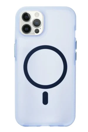 Offre Spéciale Coverzs Coque MagSafe en silicone lisse iPhone 12 Pro Max (bleu clair)