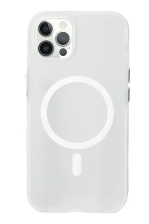 Coverzs Coque MagSafe en silicone lisse iPhone 12 Pro Max (transparent) Produit De Marque