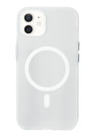 Offre Spéciale Coverzs Coque MagSafe en silicone lisse iPhone 12 (transparent)
