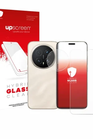 Achat Immédiat upscreen Hybrid Glass Clear Premium Protection d'écran en verre pour Honor Magic 8 Pro (Avant+Caméra)