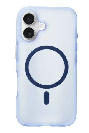 Soldes Coverzs Coque MagSafe en silicone lisse iPhone 16 Plus (bleu clair)