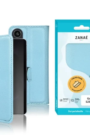 Solde Étui Portefeuille Bleu Clair pour Galaxy S25 Edge