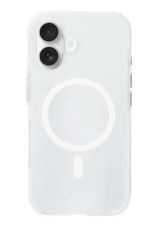 Livraison Express Coverzs Coque MagSafe en silicone lisse iPhone 16 Plus (transparent)