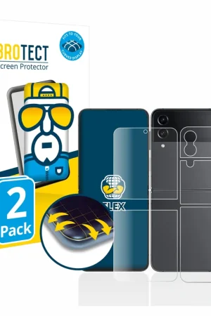 2 Pièces BROTECT Flex Full-Cover film de protection pour Samsung Galaxy Z Flip 4 (Avant+Arrière) Bon Marché