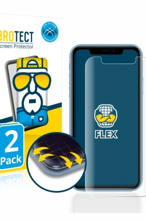 2 Pièces BROTECT Flex Full-Cover film de protection pour Apple iPhone XR Réduction