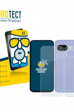 Réduction BROTECT AirGlass Matte Protection d'écran en verre mat pour Google Pixel 9a (Avant+Arrière)