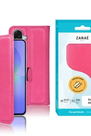 Promotion Saisonnière Etui Portefeuille Fushia pour Galaxy A36/A56