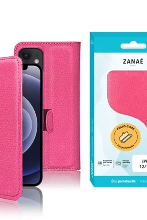 Seulement Aujourd’hui Étui Portefeuille Fushia pour iPhone 12/12 Pro