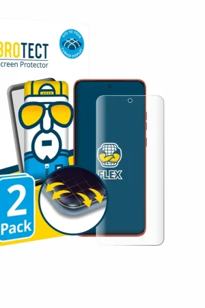 Authentique 2 Pièces BROTECT Flex Full-Cover film de protection pour Motorola Edge 60 Neo
