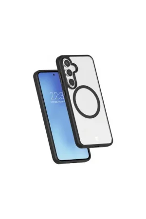 Quantité Limitée Coque renforcée Magnet Samsung Galaxy S24 FE AIR Frost 3m Noire + Garantie à vie
