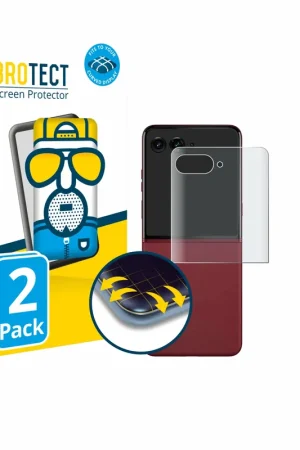 2 Pièces BROTECT Flex Matte Full-Cover Protection d'écran intégral mat pour Motorola Razr 60 Ultra (Affichage arrière) Nouveauté