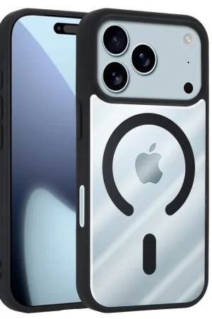 Dernière Chance ShieldCase Coque MagSafe pour iPhone 17 Pro avec bord coloré (noir)