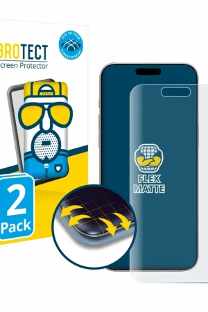 Populaire 2 Pièces BROTECT Flex Matte Full-Cover Protection d'écran intégral mat pour Apple iPhone 16