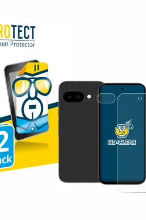 2 Pièces BROTECT HD-Clear Film de protection d'écran pour Google Pixel 9a (Avant+Caméra) Nouvelle Collection