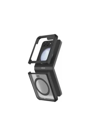 Achat Immédiat Coque renforcée Magnet Samsung Galaxy Z Flip 6 / Flip 7 FE DUO Frost 2m Noire + Garantie à vie
