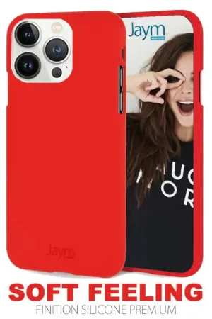 Offre Limitée COQUE PREMIUM SOFT FEELING COMPATIBLE IPHONE 14 ROUGE