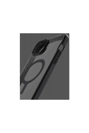 Nouvel Arrivage Coque Renforcée iPhone 14 Pro Max Compatible MagSafe Hybrid Solid Transparente Noire Itskins