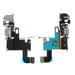 Achetez Aujourd’hui Nappe / Connecteur de Charge pour iPhone 6 Noir Reconditionné (PIEC)