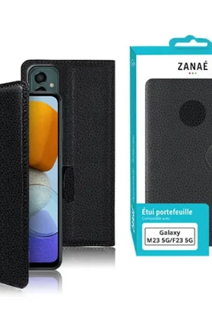 Prix Cassé Etui Portefeuille Noir pour Galaxy M23/F23