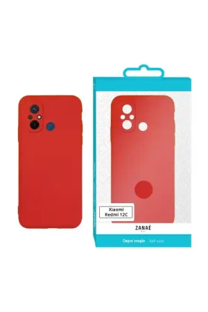 Retour Gratuit Coque Zanaé Color pour Xiaomi Redmi 12C, Rouge
