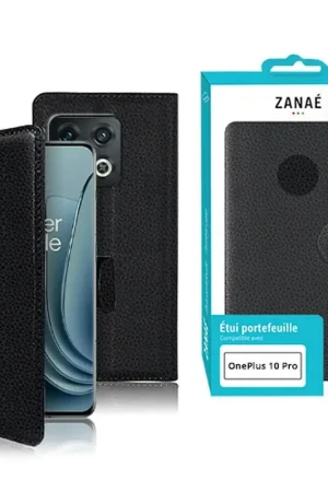 Vente Flash Etui Portefeuille Noir pour OnePlus 10 Pro