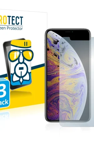 Achat Immédiat 3 Pièces BROTECT AirGlass Protection d'écran en verre pour Apple iPhone Xs Max