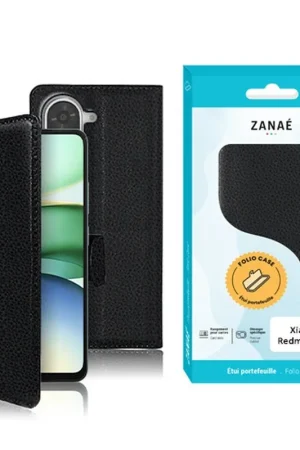 Commander Vite Etui Portefeuille Noir pour Redmi A5 4G
