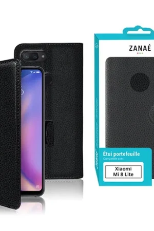 Top Vente Etui Portefeuille Noir pour Xiaomi Mi 8 Lite
