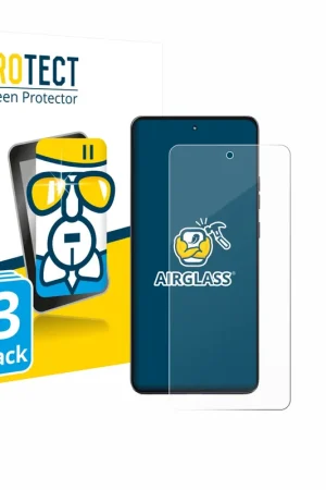 Top Vente 3 Pièces BROTECT AirGlass Protection d'écran en verre pour Motorola Moto G86