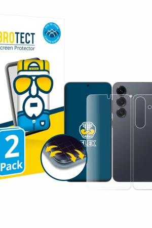 Nouvel Arrivage 2 Pièces BROTECT Flex Full-Cover film de protection pour Samsung Galaxy S25 (Avant+Arrière)