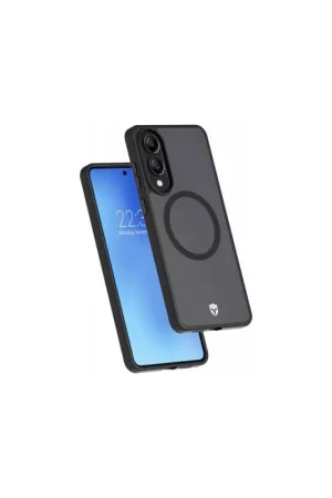 Coque renforcée Magnet Samsung Galaxy S25 Edge AIR Frost 3m Noire + Garantie à vie Meilleur Prix