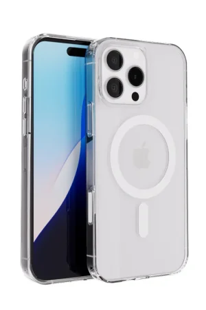 Remise Coverzs Coque MagSafe en TPU de luxe iPhone 16 Pro (transparent)