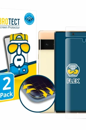 2 Pièces BROTECT Flex Full-Cover film de protection pour Google Pixel 6 Pro (Avant+Caméra) Haute Qualité