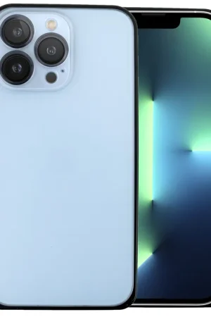 Populaire ShieldCase Coque métallique carrée  iPhone 13 Pro Max (noir)