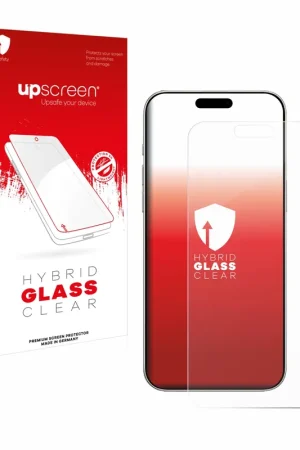 Vente Directe upscreen Hybrid Glass Clear Premium Protection d'écran en verre pour Apple iPhone 16 Pro Max
