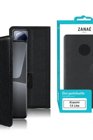 Bon Plan Étui portefeuille pour Xiaomi 13 Lite - Noir