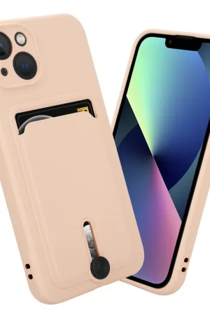 Coverzs Coque porte-cartes avec curseus iPhone 13 Pro (rose) Must-Have