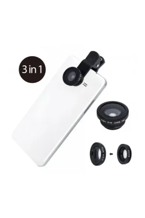 Vente Flash Ensemble de 3 lentilles photo pour smartphones et tablettes MUVIT