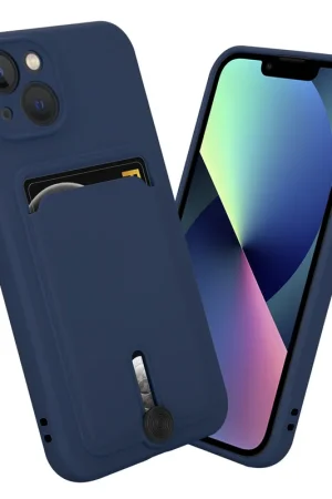 Commander Maintenant Coverzs Coque porte-cartes avec curseus iPhone 13 Pro Max (bleu)